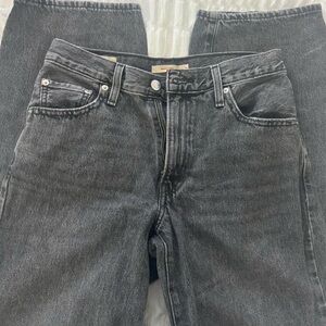 Levi's Women's Boyfriend Jeans in Washed Black